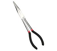 Pinza lunga portata - pinza lunga | pinza per aghi extra lunga | pinza per aghi a lunga distanza | pinza per naso con punta in acciaio al carbonio con giunto multi-articolazione | Utensili di