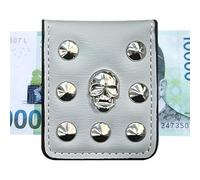 Pinza magnetica per banconote da uomo, portafoglio con clip magnetica per banconote | portafoglio magnetico con clip per banconote, portamonete stile Punk, pinza per banconote magnetica con tasca,