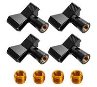 Pinza Microfono, Porta Supporti Flessibile Clip Alloggiamento con Filettatura Standard da 5/8" Adattatore Accessorio Compatibile con la Maggior Parte dei Microfoni Cablati e Wireless (4PCS)