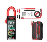 Pinza multimetro ST213 6000 punti Tensione CC/CA Corrente Resistenza Capacità Hz Temperatura NCV Buzzer Test(Red Pro)