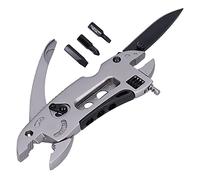 Pinza Multiuso Coltellino, Coltello Multi Tool Chiave Regolabile Cacciavite Bit Pinze Survival Emergency Gear Assembly per Campeggio Emergenza all'Aperto