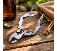 Pinza Multiuso Pieghevole Leggera Pinza Multiuso con Tagliafili Metallo Argento