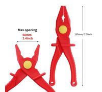 Pinza Naso Piatto Isolata VDE da Elettricista 7 7 Pollici con Manico Ergonomico