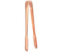 Pinza per alimenti in acciaio inossidabile con punta seghettata Utensili per servire piccoli Pinze da per domestica(Placcato in rame)