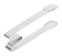 Pinza per Alimenti in Acciaio Inossidabile, Multiuso, Argento | Zollette di Zucchero, Cubetti di Ghiaccio e Piccoli Pezzi, Finitura Liscia, Presa Antiscivolo