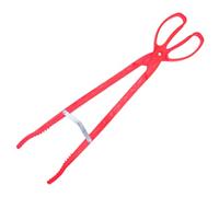 Pinza per Anguille e Granchi in Plastica 52cm Rossa, Antiscivolo | Impugnatura Salda e Portatile, Uso in Spiaggia e Zona Litoranea, per Muggine e Pesce di Fango