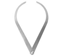 Pinza per argilla, pinza in acciaio inossidabile da 10 pollici con piedino piegato Strumento di misurazione in ceramica per modellare la scultura Modellazione di sculture in argilla