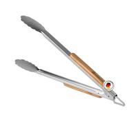 Pinza per barbecue BURNHARD® in acciaio inox, 45cm, meccanismo di bloccaggio, gancio per appendere, impugnatura antiscivolo - Pinza BBQ Deluxe