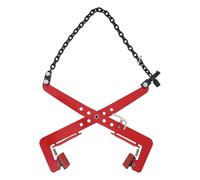 Pinza per bordo e pinza per pietre, capacità 500 kg, dispositivo di sollevamento in pietra con sistema a catena, robusta pinza di sollevamento per gru e escavatore, apertura regolabile 33-70 cm