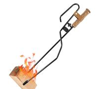 Pinza Per Braciere - Pinza Per Fuoco 3 In 1, Per Movimentazione Multifunzionale, Bastone Per Soffiatore E Strumento Per Attizzare | Pinze Portatili Resistenti Per Campeggio, Falò E Stufe A Legna