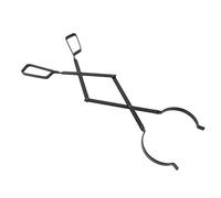 Pinza per caminetto, in ferro, per falò, legna da ardere, con morsetto di ingrandimento, per interni ed esterni