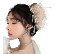 Pinza per capelli a tema piumato Morsetto Bella 1920s Holder Mollette Forte Tenuta Hairpin Per