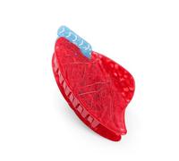 Pinza per capelli polmonari in acetato di alta qualità, design anatomico realistico con vene blu, regalo per infermieri, studenti di medicina, terapisti respiratori