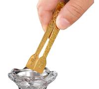 Pinza per carbonella con impugnatura delicata, comoda impugnatura con incisione, resistente, con resistenza, design compatto per gli appassionati di carbone per affumicatura