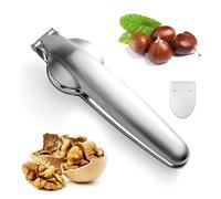 Pinza per Castagne, Multifunzione Pinza Castagne, Taglia Castagne in Acciaio Inox, Schiaccianoci, Utensili da Cucina Frutta Secca Apri Noci