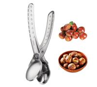 Pinza per castagne schiaccianoci portatile, clip per castagne schiaccianoci - pinza per castagne in acciaio inossidabile, strumento per cracking noci - pinza per apridaci, strumento per schiaccianoci