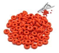 Pinza per castrazione Anello 100 pezzi Anello di gomma per coda di taglio cerchio elastico per castrazione per ovini bovini da fattoria