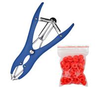 Pinza per castrazione animale con anelli di gomma da 100 pezzi per bovini