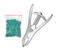 Pinza per castrazione animale con anelli di gomma da 100 pezzi per bovini