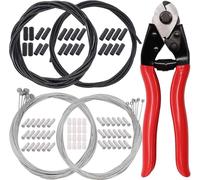 Pinza per cavi del freno della bicicletta, strumento estrattore per cavi per bicicletta, con kit per cavi del cambio, strumento manuale in acciaio al carbonio per regolazione freno e trasmissione