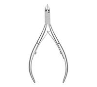 Pinza per cuticole per unghie, tagliaunghie, forbici, pedicure, rimozione della pelle morta, strumento per manicure e nail art, argento