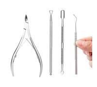 Pinza per Cuticole Taglia Cuticole Professionale Spingi Cuticole Professionale a Doppia Testa (B(4 Unité))