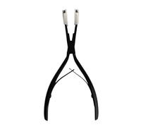 Pinza Per Extension 1 PC Pinza in acciaio inossidabile nero da 7 pollici for estensione dei capelli con nastro sigillante for Strumenti for estensioni alla cheratina