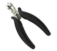 Pinza Per Extension Morsetto a pinza di tipo piatto con scanalatura da 6 mm con manico nero 1PC for realizzare estensioni dei capelli preincollate a punta piatta