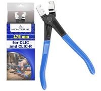 Pinza per Fascette Auto Clic e Clic-R 175 mm | Pinza per Fascette Metalliche Clic e Clic-R per Lavori Automobilistici per Riparazione di Elettrodomestici - MONTERAL