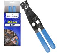 Pinza per Fascette Auto Hanno Lunghezza 245 mm con Attacchi 1/2" per Chiave | Dinamometrica Leve e Cricchetti - Pinza Fascette Metalliche Auto sono Realizzate in Acciaio - MONTERAL