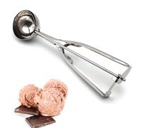 Pinza per Gelato in Acciaio Inox 5 cm - Cucchiaio Porzionatore Professionale - Paletta Dosatrice Perfetta per Gelato, Biscotti, Frutta, Melone - Sicuro e Duraturo