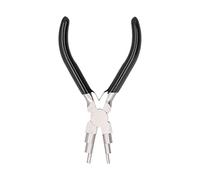 Pinza per gioielli 6 in 1 in acciaio al carbonio ergonomica, pratica compatta, strumenti per l'imballaggio del filo per artista dilettante