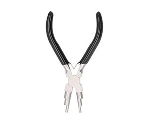 Pinza per gioielli 6 in 1 in acciaio al carbonio ergonomica, pratica compatta, strumenti per l'imballaggio del filo per artista dilettante