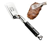 Pinza Per Griglia - Utensili in Acciaio Inossidabile per Rivoltare Cibo | Spatola Con Morsetto Per Frittura | Per Catering Cucina Campeggio Ristorante Party All'Aperto Picnic Cottura Grigliatura Barbe