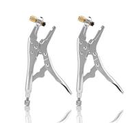 Pinza per il recupero del refrigerante 2 pezzi, utensili manuali saldatura | Strumento manuale per foratura del tubo di refrigerazione Condizionatore d'aria Pinza di bloccaggio del tubo refrigerazione