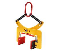 Pinza per il sollevamento del bordo, pinza per il montaggio, con cuscinetti antiscivolo, sollevatore di pietra regolabile, per carrelli elevatori, trasporto di legno, 6 - 24 cm, 325 kg