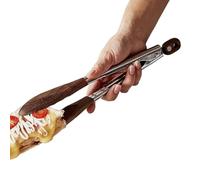 Pinza per insalata - 30 centimetri serratura resistente al calore - Pinza da portata in legno per alimenti | Per insalata cibo grill, pane toast pasta buffet pesce e preparazione di alimenti
