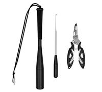 Pinza per la pesca ammazza-pesci, set di pinze per la pesca ammazza-pesci, storditore per pesci, accessori per la pesca, strumento per la rimozione dell'amo per principianti, pescatori all'aperto