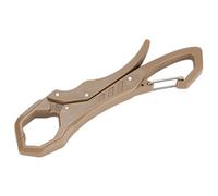 Pinza per labbro di pesce, con clip centrale, morsetto compatto con portachiavi, attrezzo da pesca con mascella larga, pescatore portatile per il campeggio