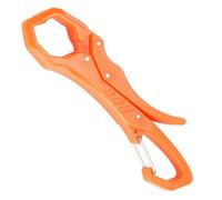 Pinza per labbro di pesce, con clip centrale, morsetto compatto con portachiavi, attrezzo da pesca con mascella larga, pescatore portatile per il campeggio