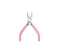 Pinza per naso ad ago da 4,5 pollici Mini pinza di precisione compatta pinza per gioielli con impugnatura morbida per artigianato filo da avvolgere gioielli