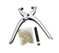 Pinza per occhielli con occhiello Kit strumenti per occhielli fissaggio artigianali per fissaggio Sostituisci lo strumento a scatto per 2 mm, 2, 5 mm, 3 mm, 3, 4 mm, 4, 4 mm Pinze