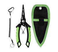 Pinza per pesce - Pinza per pesce in ferro con forbici, pizza da pesca leggera con forbici per lenza, pizza per anelli partiti, strumento per pesca sul ghiaccio per fiume, lago, riva, bacco