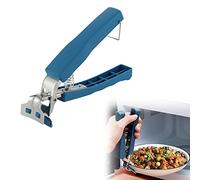 Pinza per piatti caldi, Pinza Antiscottatura, Clip Ciotola, 1 pcs con rimuovi-ciotole in silicone, pinza antiscottatura in acciaio inox, pinza per piatti, pinza per riciclaggio (Mohr Blue)