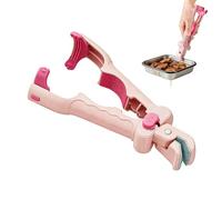 Pinza per piatti caldi, presa sicura per alimenti, supporto antiscivolo per piatti e padelle con scudo protettivo dal calore, accessori culinari per cuocere, cuocere al forno a microonde, restauro