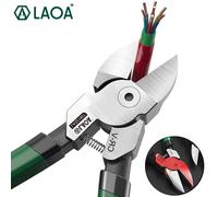 Pinza per plastica LAOA Pinza per plastica industriale eccentrica salva-lavoro Pinza per mini diagonale con taglierina laterale in acciaio Cr-V