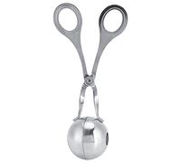 Pinza per polpette in acciaio inox, strumento da per preparare polpette perfette, polpette di pesce, polpette di gamberetti, uso domestico, argento 70 g (l)