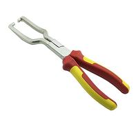 Pinza per Raccordi Rapidi Tubi Carburante 22 cm - Apertura 7-80 mm - CR-V - Strumento Professionale per Gasolio, Benzina, Condotti e Tubi Auto - Manico Ergonomico - Colore Casuale