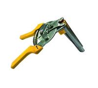 Pinza per reti recinzioni automatica con anelli graffette per fissare la rete