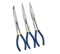 Pinza per rimozione cavi per auto da 0/45 / 90 gradi Pinza a becco lungo per cilindro a naso lungo Strumento rimozione per morsetto per cavo a bocca piatta Maniglia ergonomica Riparazione